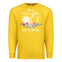 Lemon Im A Dog And Horse Kind Of Queen Premium Sweatshirt - Bettercallsaul