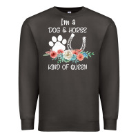 Smoke Im A Dog And Horse Kind Of Queen Premium Sweatshirt - Bettercallsaul