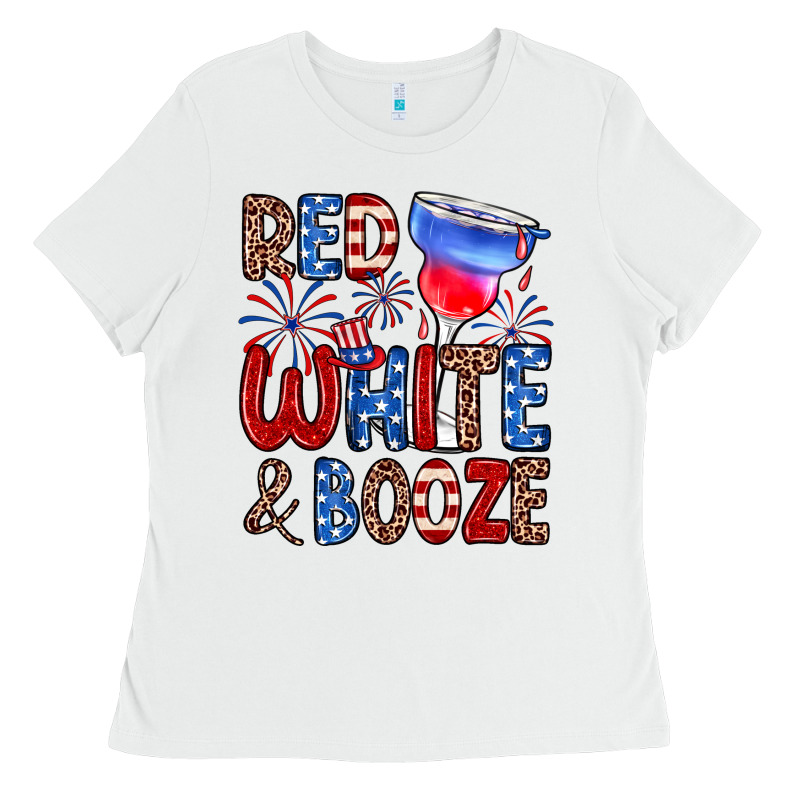 Red White And Booze Ladies Tee by Zillion Design Studio | Teevron