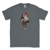 Charcoal Heather cream legbar rooster Classic Tee - LillyAllenDesigns