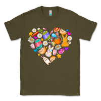 Army Green Easter Love Classic Tee - CowhideDigitalArt