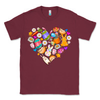 Burgundy Easter Love Classic Tee - CowhideDigitalArt