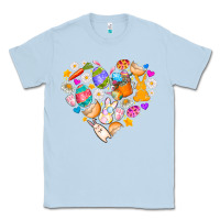 Dusty Blue Easter Love Classic Tee - CowhideDigitalArt