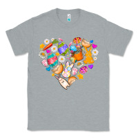 Heather Grey Easter Love Classic Tee - CowhideDigitalArt