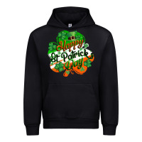 Black Happy St. Patrick's Day Urban Hoodie - CowGirlArtShop