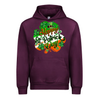 Mauve Wine Happy St. Patrick's Day Urban Hoodie - CowGirlArtShop
