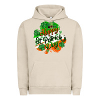Pigment French Oak Happy St. Patrick's Day Urban Hoodie - CowGirlArtShop