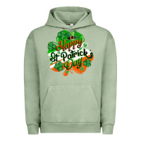 Pigment Oil Green Happy St. Patrick's Day Urban Hoodie - CowGirlArtShop