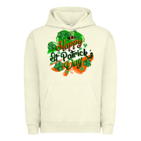 Pigment Pistachio Happy St. Patrick's Day Urban Hoodie - CowGirlArtShop