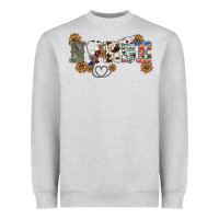 Heather Grey western nurse Heavyweight Sweatshirt - BarkalooDesign