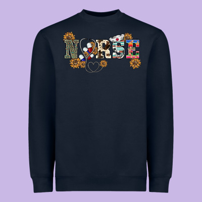 Western Nurse Heavyweight Sweatshirt Designed By Barkaloodesign