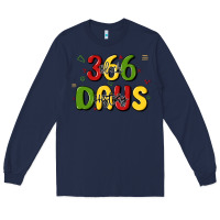 Navy 366 days black history Long Sleeve Tee - MaliasSmallBusiness