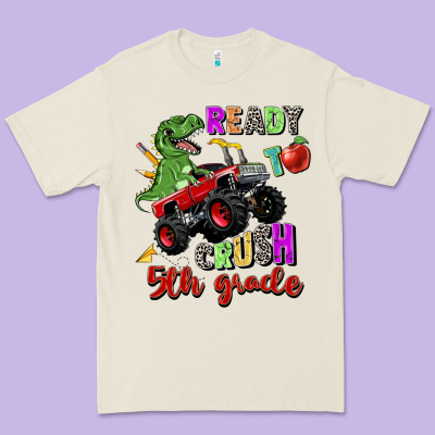 Ready To Crush 5th Grade Premium Tee Designed By Zillion Design Studio