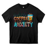 Black fueled by coffee and anxiety Heavy Core Tee - Zillion Design Studio