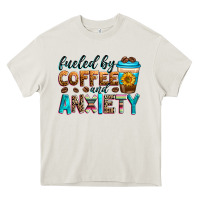 Cream fueled by coffee and anxiety Heavy Core Tee - Zillion Design Studio