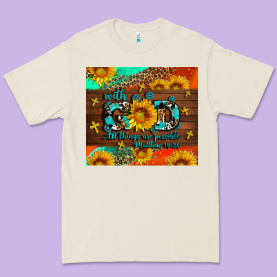 With God All Things Are Possible Premium Tee Designed By Adodesignshop