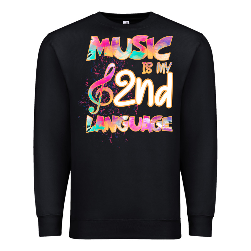 Cool I Love Music Shirt Gifts Music Is My Second Language Premium Sweatshirt by Bettercallsaul | Teevron