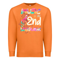Carrot Cool I Love Music Shirt Gifts Music Is My Second Language Premium Sweatshirt - Bettercallsaul
