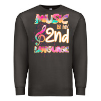 Smoke Cool I Love Music Shirt Gifts Music Is My Second Language Premium Sweatshirt - Bettercallsaul