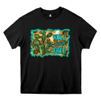 Black wild and free cactus Heavy Core Tee - RanaPortraitStore