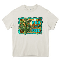 Cream wild and free cactus Heavy Core Tee - RanaPortraitStore