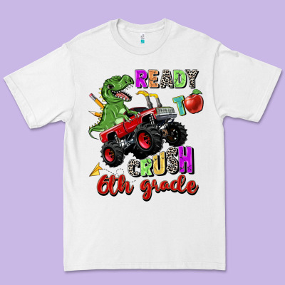 Ready To Crush 6th Grade Premium Tee Designed By Zillion Design Studio