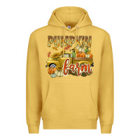 Antique Gold Pumpkin farm with truck Premium Hoodie - texasbilliewilder