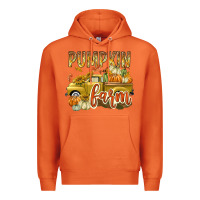 Carrot Pumpkin farm with truck Premium Hoodie - texasbilliewilder