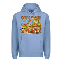 Colony Blue Pumpkin farm with truck Premium Hoodie - texasbilliewilder