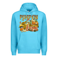 Ocean Blue Pumpkin farm with truck Premium Hoodie - texasbilliewilder