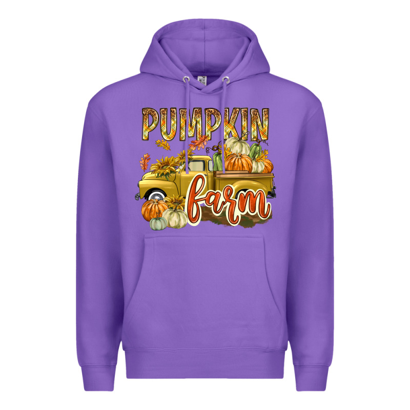 Pumpkin Farm With Truck Premium Hoodie by texasbilliewilder | Teevron