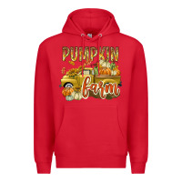 Red Pumpkin farm with truck Premium Hoodie - texasbilliewilder
