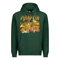 Sports Green Pumpkin farm with truck Premium Hoodie - texasbilliewilder