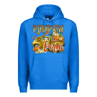 True Royal Pumpkin farm with truck Premium Hoodie - texasbilliewilder