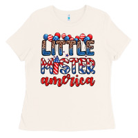 Bone little mister America Ladies Tee - Zillion Design Studio