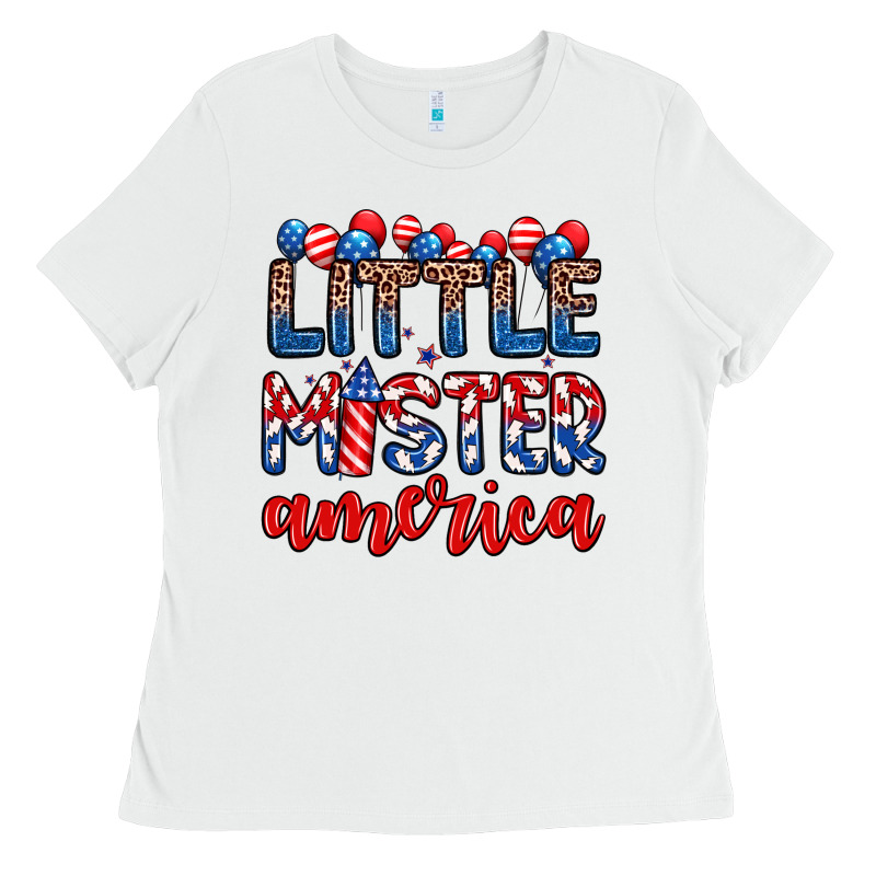 Little Mister America Ladies Tee by Zillion Design Studio | Teevron