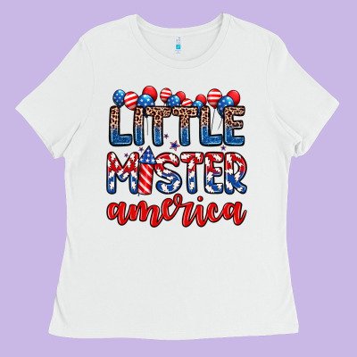 Little Mister America Ladies Tee Designed By Zillion Design Studio