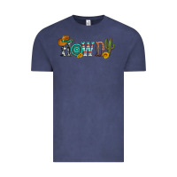Vintage Denim howdy with cowboy hat and cactus Vintage Tee - Artiststas