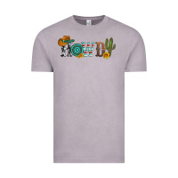 Vintage Zinc howdy with cowboy hat and cactus Vintage Tee - Artiststas
