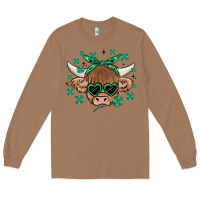 Toasted Coconut st patrick's day cow Long Sleeve Tee - MaliasSmallBusiness