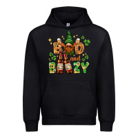 Black St. Patrick's Bad and boozy with gnome Urban Hoodie - HowdyJamesFarm