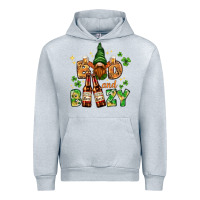 Heather Grey St. Patrick's Bad and boozy with gnome Urban Hoodie - HowdyJamesFarm