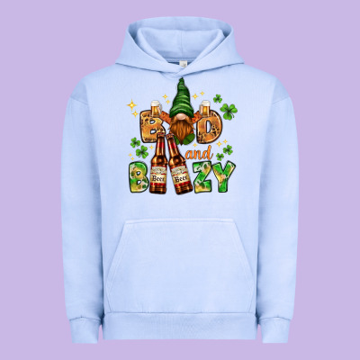 St. Patrick's Bad And Boozy With Gnome Urban Hoodie Designed By Howdyjamesfarm