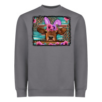 Storm easter floral leopard cow Heavyweight Sweatshirt - Jasminsmagicworld