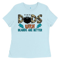 Baby Blue dads with beards are better Ladies Tee - JahusDesignShop