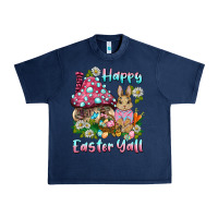 Navy happy easter y'all rabbit Urban Heavy Tee - BarkalooDesign