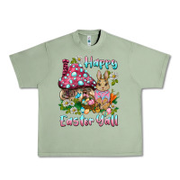 Oil Green happy easter y'all rabbit Urban Heavy Tee - BarkalooDesign