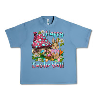 Pebble Blue happy easter y'all rabbit Urban Heavy Tee - BarkalooDesign