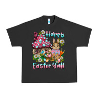 Pigment Black happy easter y'all rabbit Urban Heavy Tee - BarkalooDesign