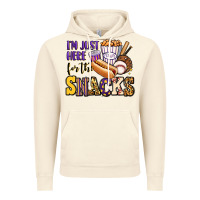 Vintage Artic i'm just here for the snacks baseball purple and g Vintage Hoodie - Jasminsmagicworld
